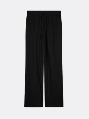 The Loose Linen Pant in Black