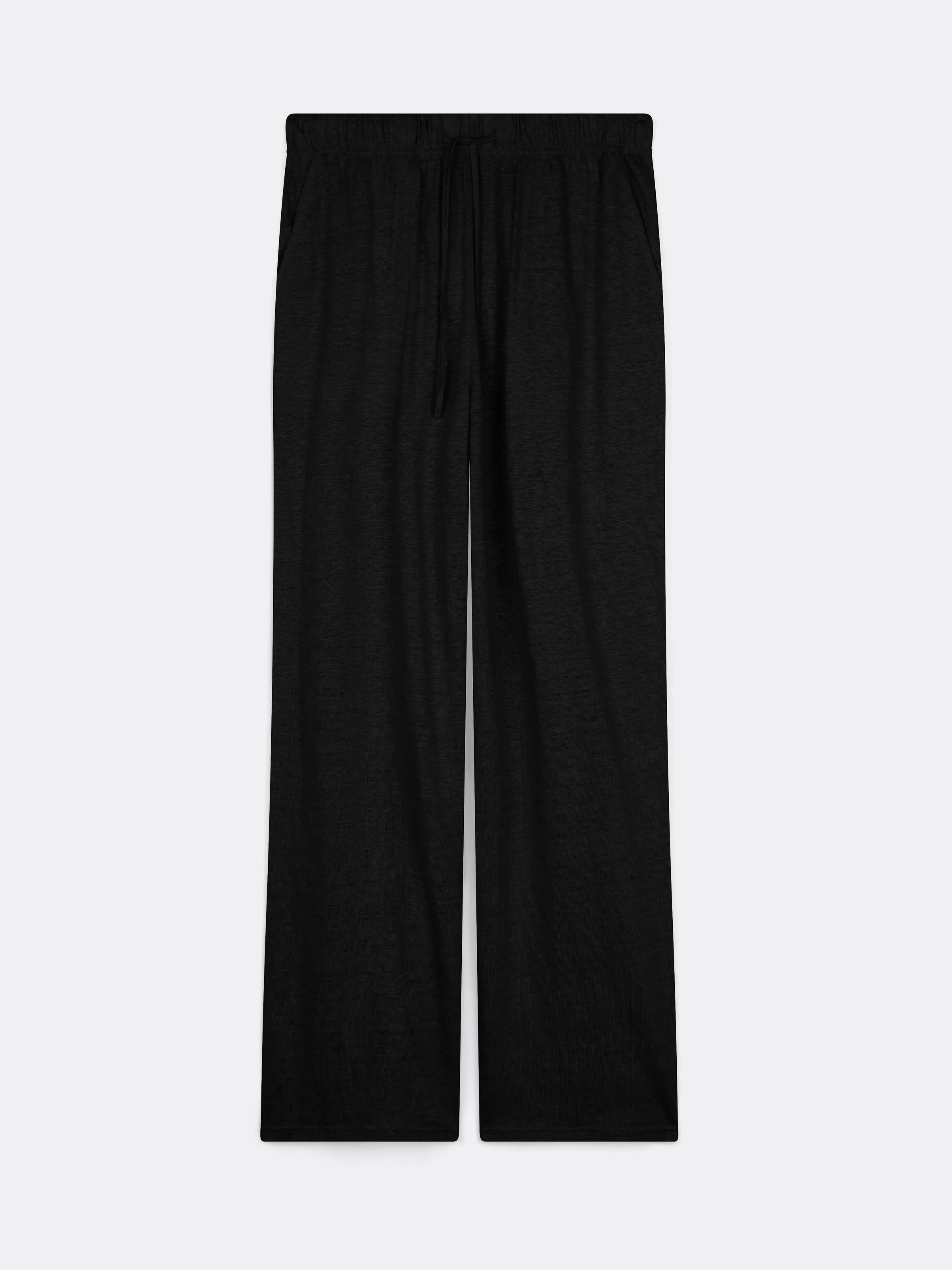 The Loose Linen Pant in Black