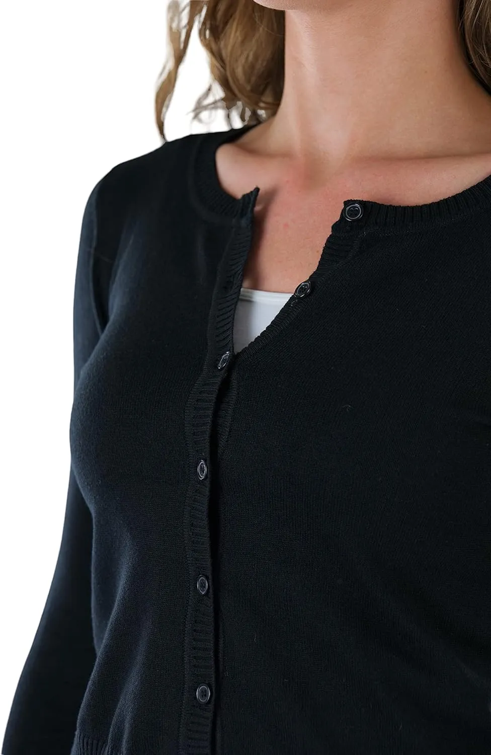 ToBeInStyle Women's Long Sleeve Button Down V-Neck Cardigan