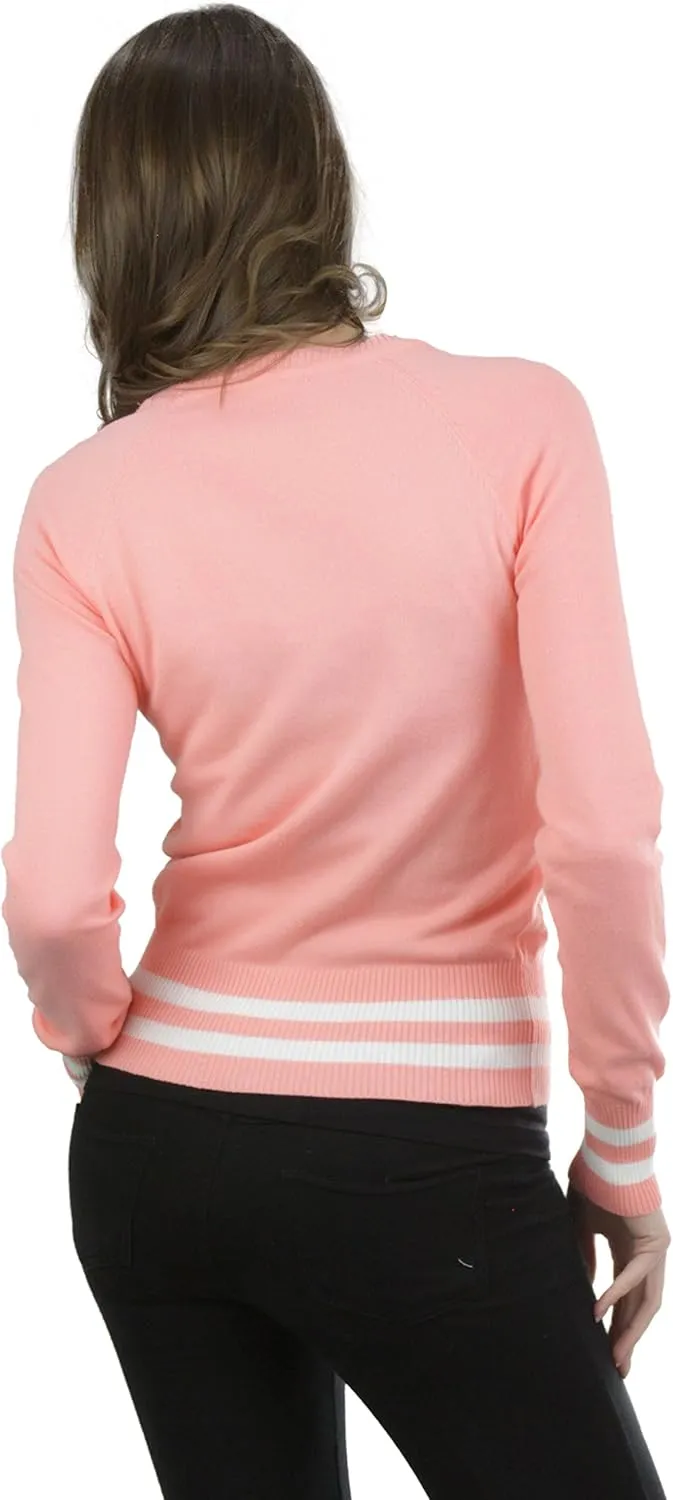 ToBeInStyle Women's Long Sleeve Button Down V-Neck Cardigan