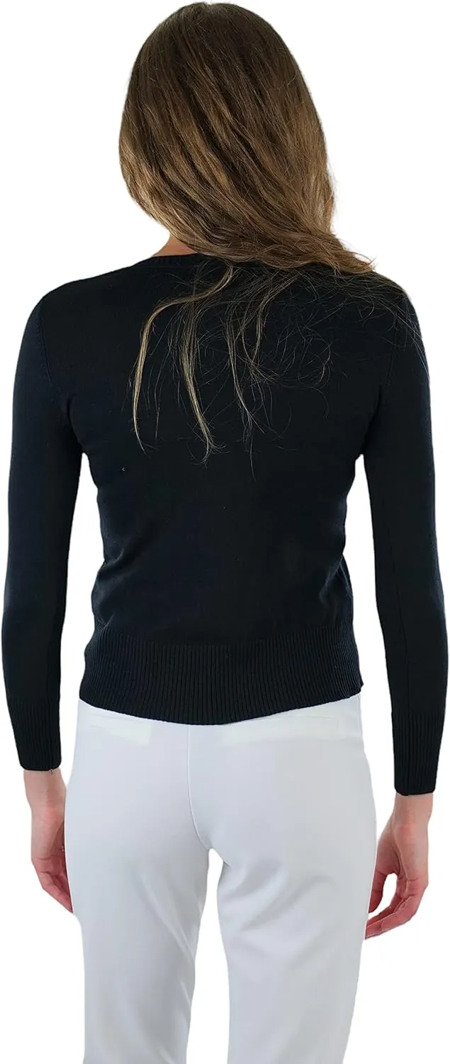 ToBeInStyle Women's Long Sleeve Button Down V-Neck Cardigan