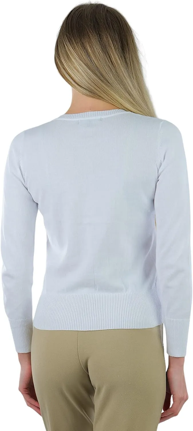 ToBeInStyle Women's Long Sleeve Button Down V-Neck Cardigan