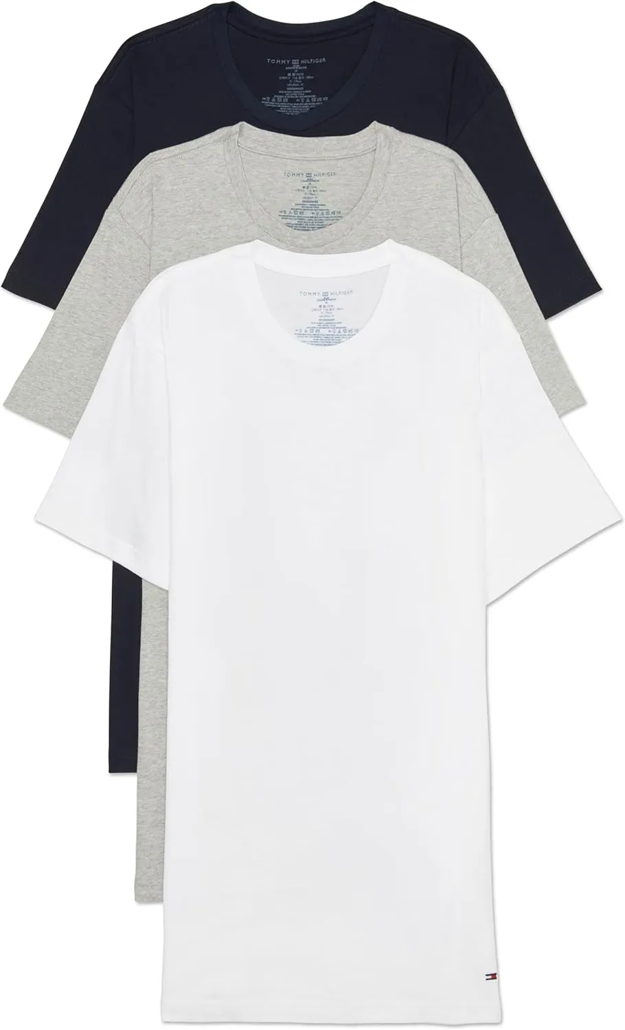 Tommy Hilfiger Men's Cotton Classics V-Neck Undershirts, 3-Pack