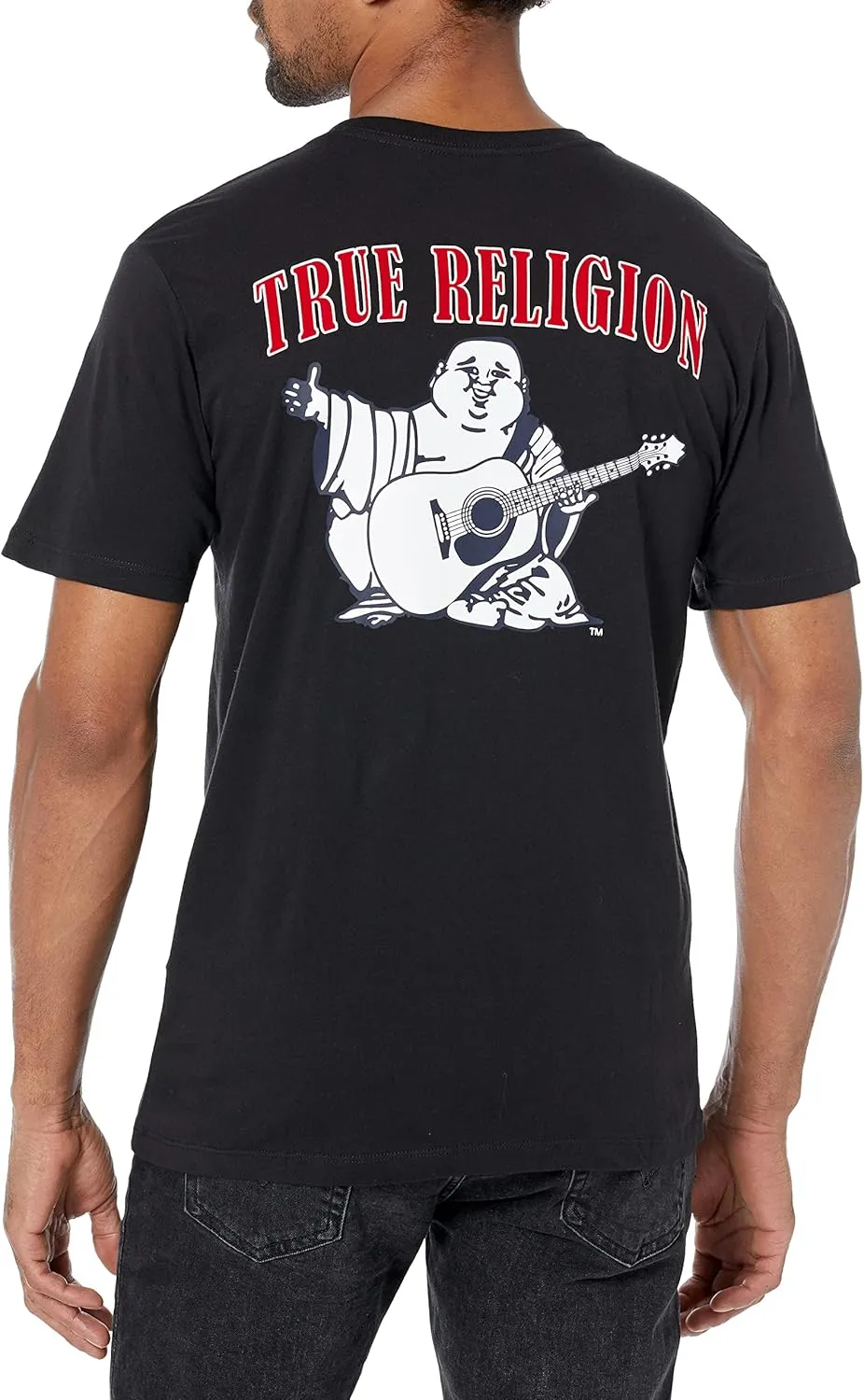 True Religion Men's Buddha Logo Short Sleeve Tee