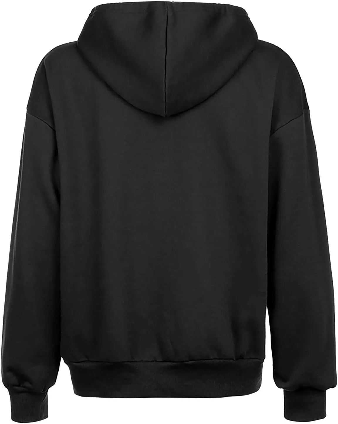 TUNUSKAT Womens Zip Up Hoodie Fall Oversized Sweatshirts Teen Girl Y2K Clothes Casual Drawstring Gym Jackets with Pockets
