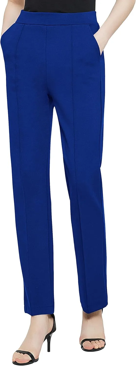 Urban CoCo Women's Yoga Dress Pants Stretchy Casual Slacks Straight Leg Work Pants with Pockets