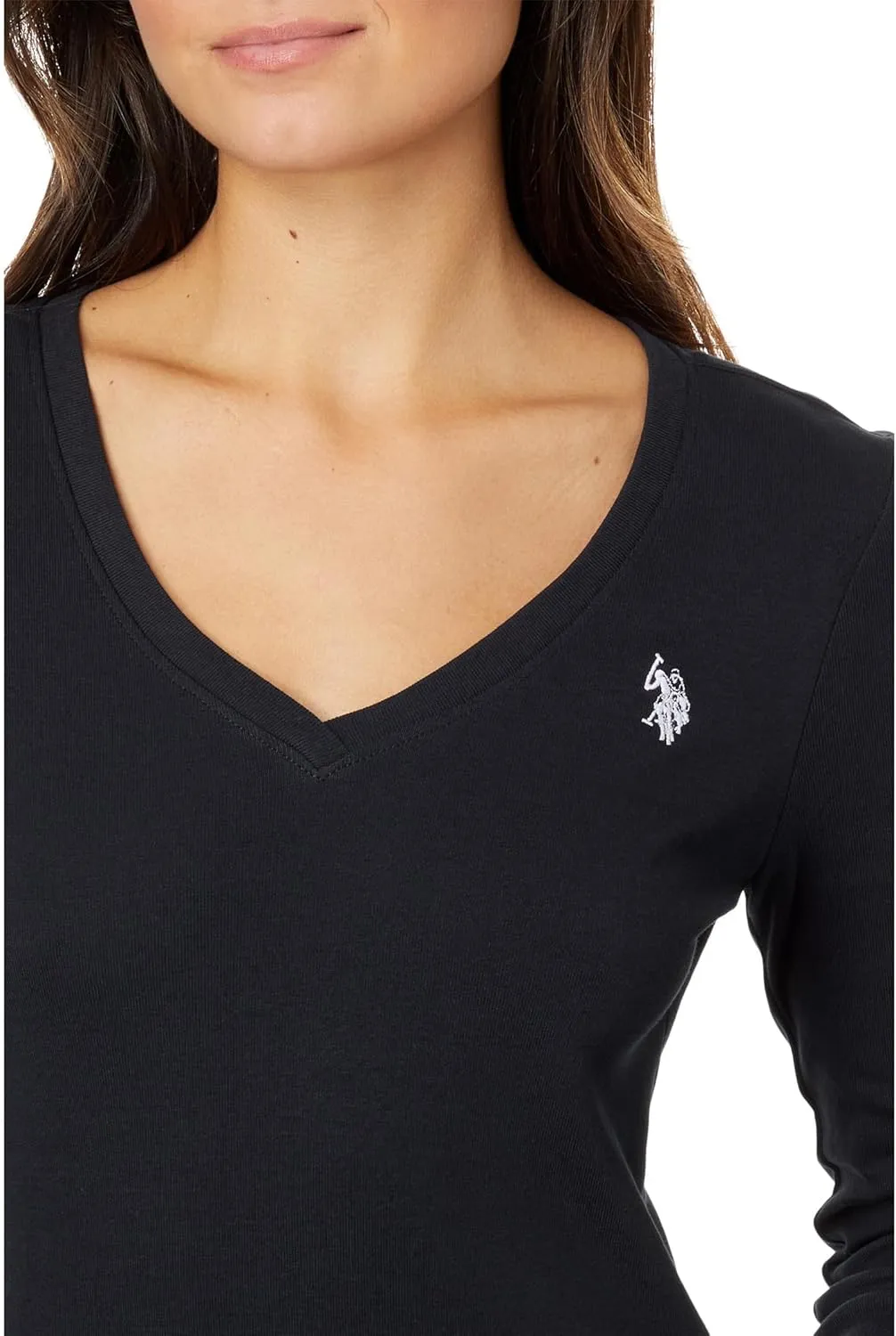 U.S. Polo Assn. Juniors' Ribbed V-Neck T-Shirt