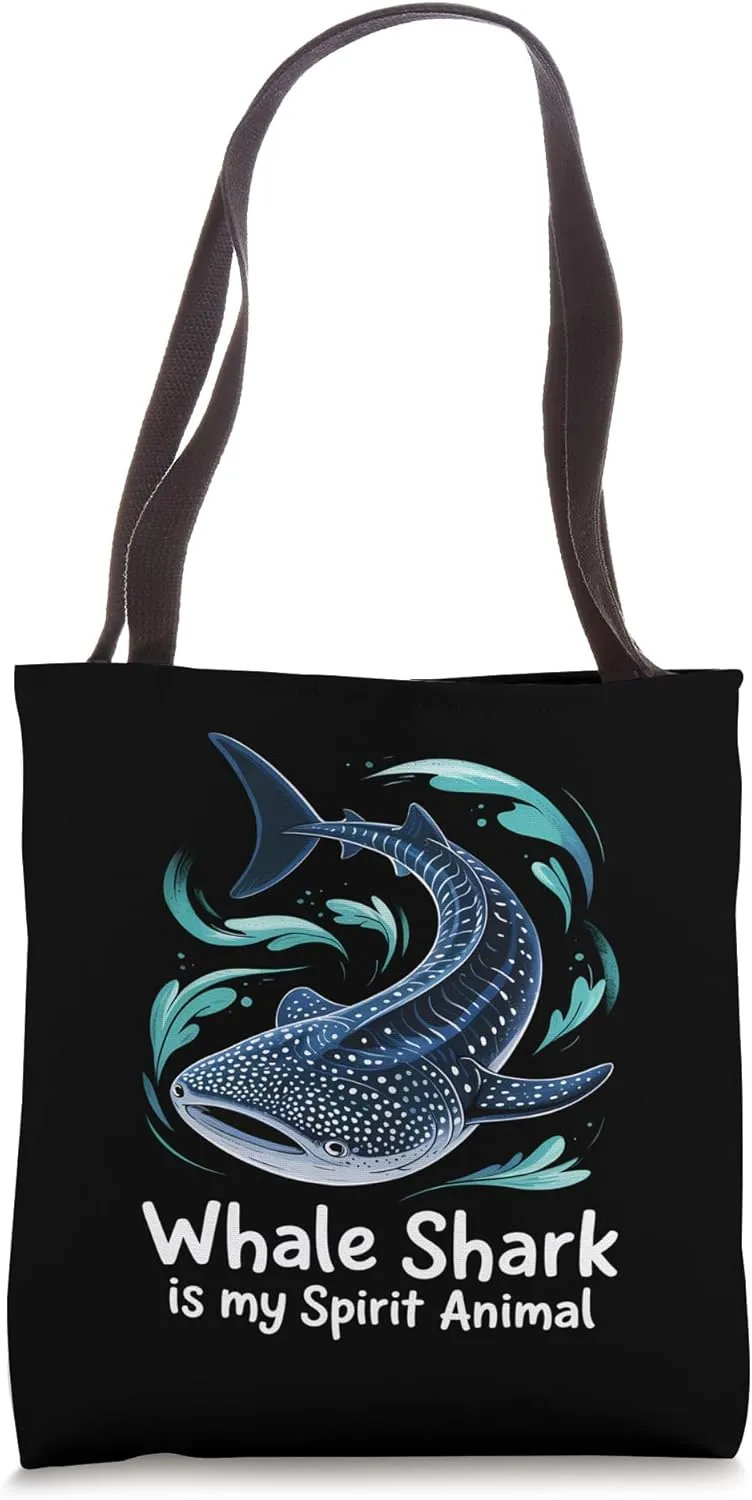 Whale Shark Is My Spirit Animal Cute Whale Shark Lover Kids Tote Bag