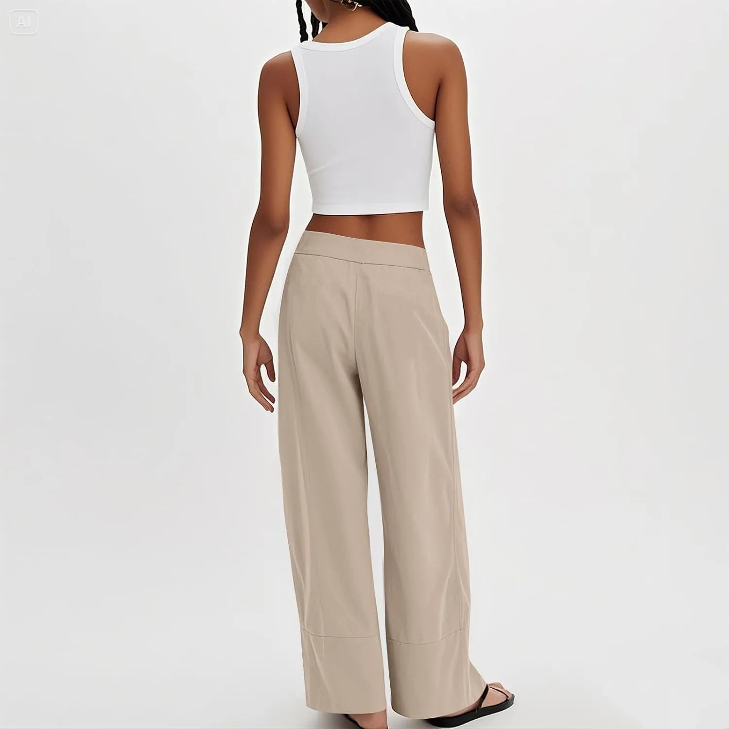 Wide Leg Linen Pants Women 2025 Summer High Waist Palazzo Pants Baggy Lightweight Boho Beach Lounge Trousers Pockets