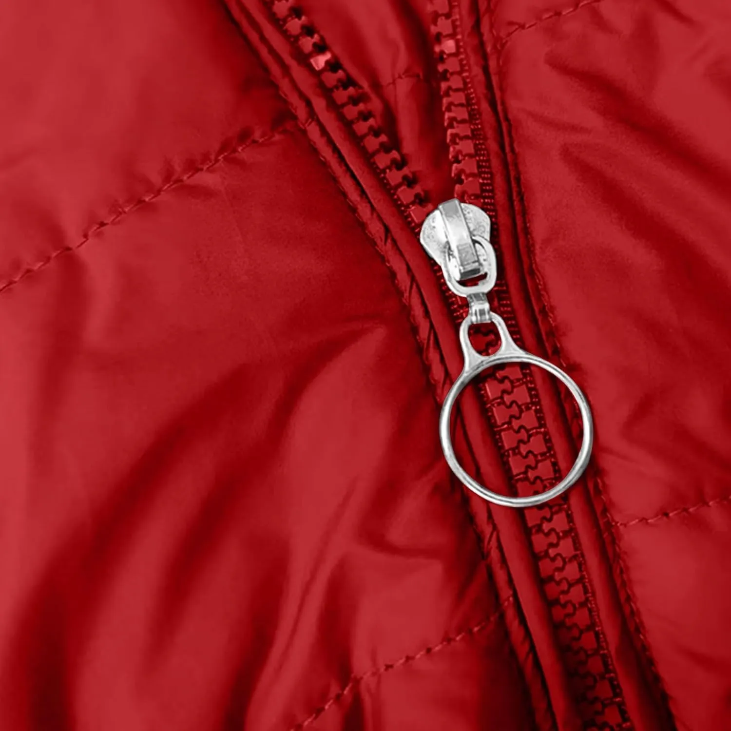 Winter Coats for Women Fleece Lining Puffer Down Parkas Jackets Warm Padded Bubble Zip Up Hooded Outwear with Pockets