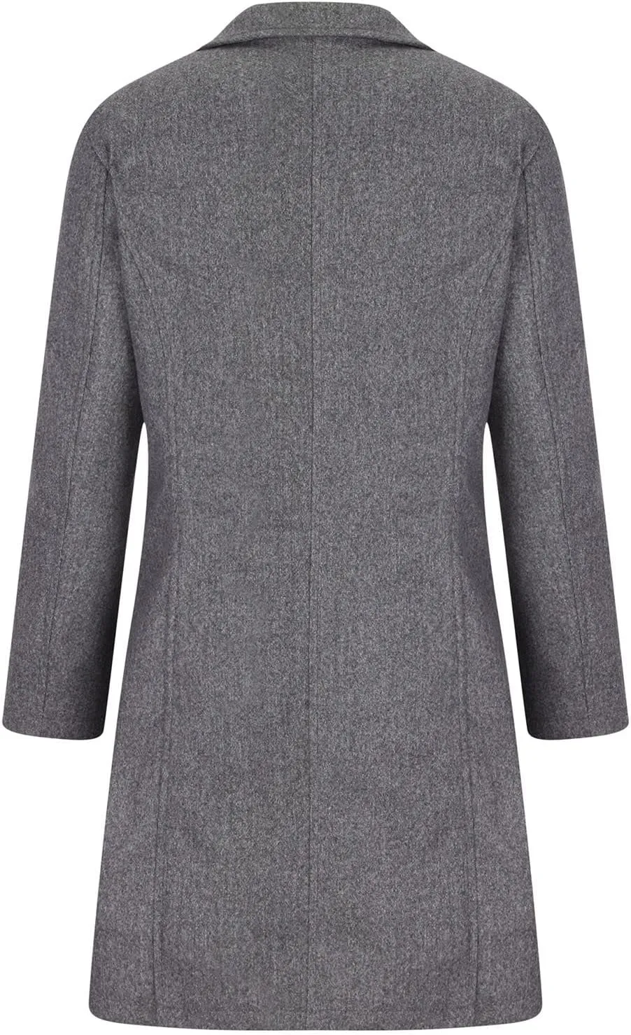 Winter Coats for Women Single Breasted Trench Coat Winter Wool Blend Pea Coat Vintage Stand Collar Casual Trench Coat