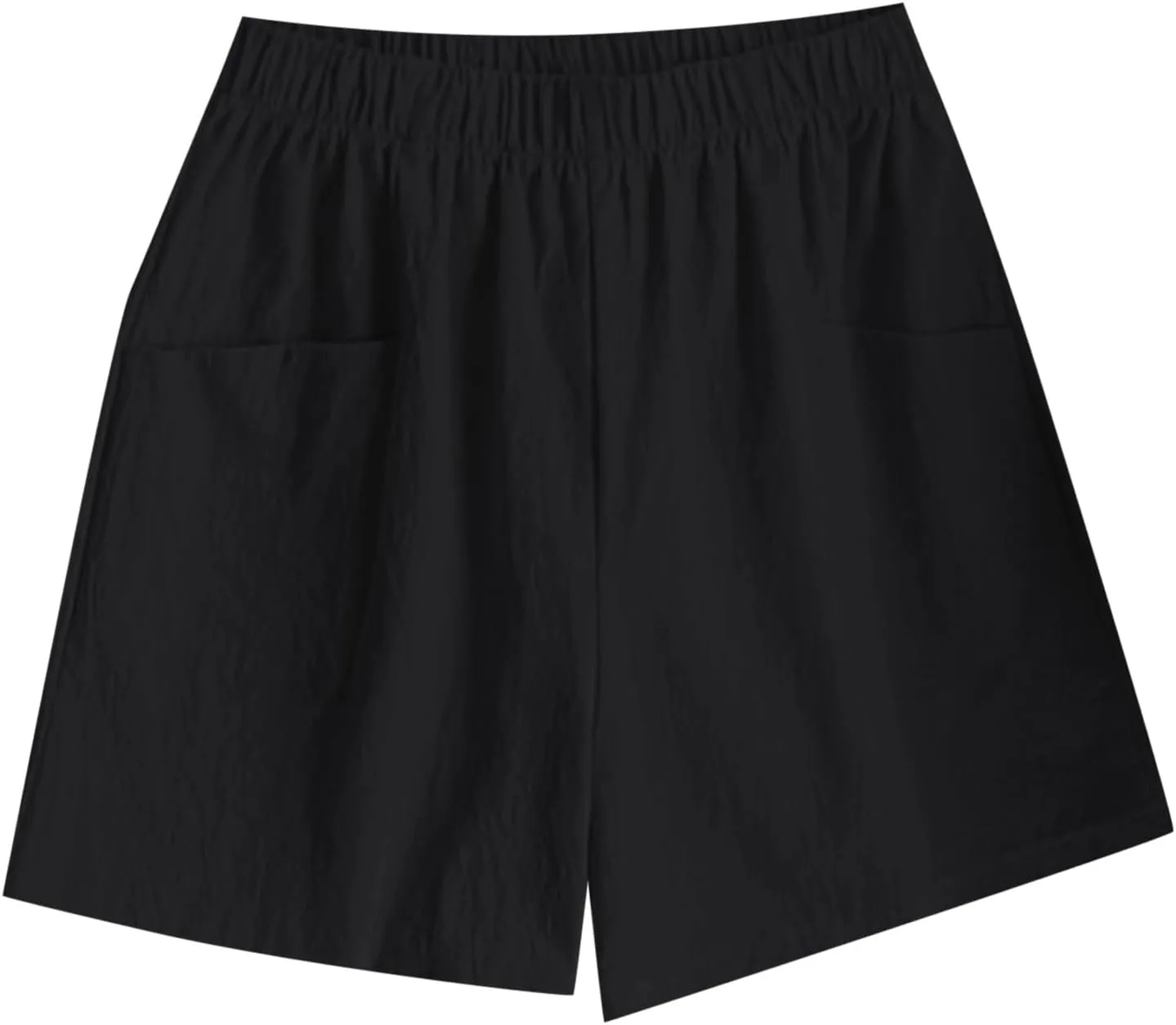 Women Solid Color Summer Pocket Casual Wide Leg Pants Home Beach Hot Pants Summer Loose Sports Shorts Imperious