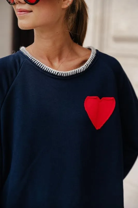 Women Y2k Graphic Oversized Sweatshirt Heart Patchwork Long Sleeve Hoodie Pullover Fall Causal Streetwear
