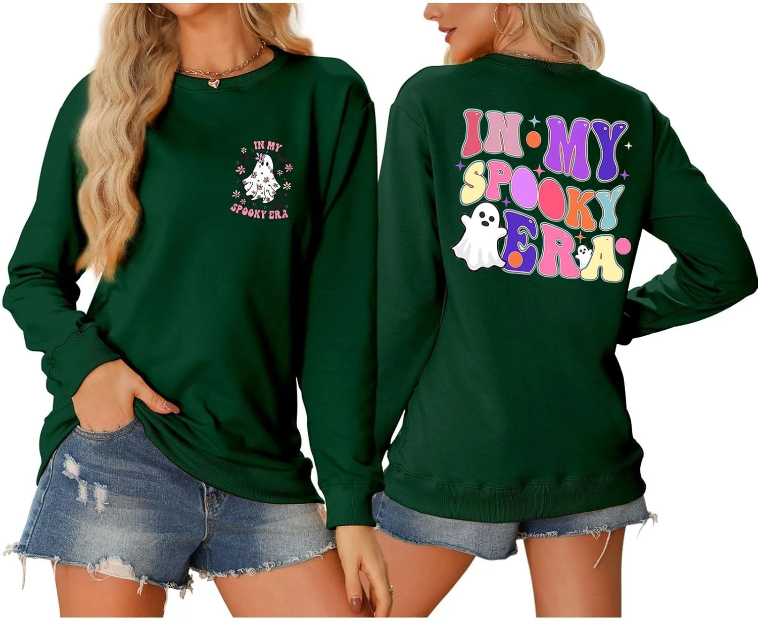 Women Zipper Printed Halloween Pullover Hoodie No Hoodie People Jacket Dupe Lounge Sets For Women Womens Joggers