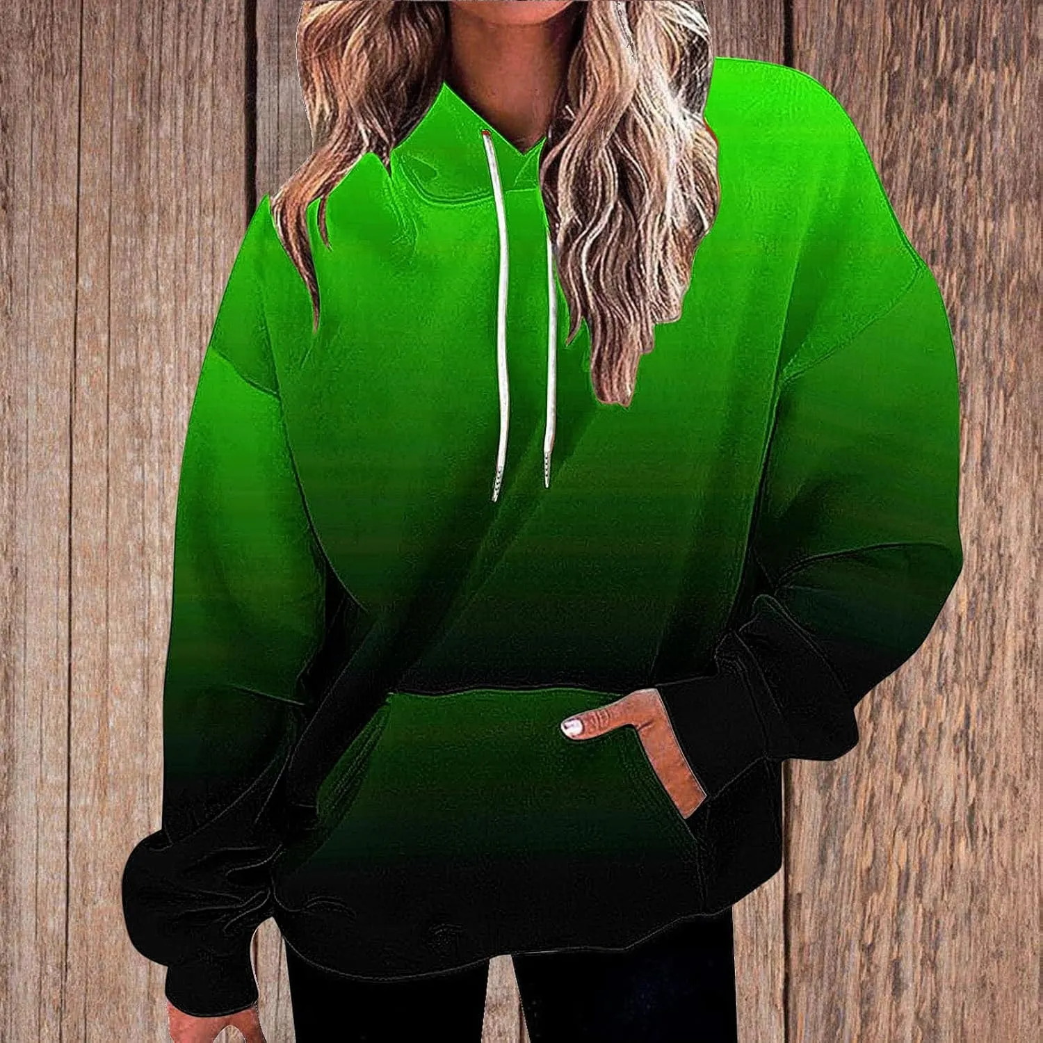 Women's 2025 Retro Tie Dye Drawstring Hoodies y2k Oversized Sweatshirts Drop Shoulder Long Sleeve Pullover Hoody Tops