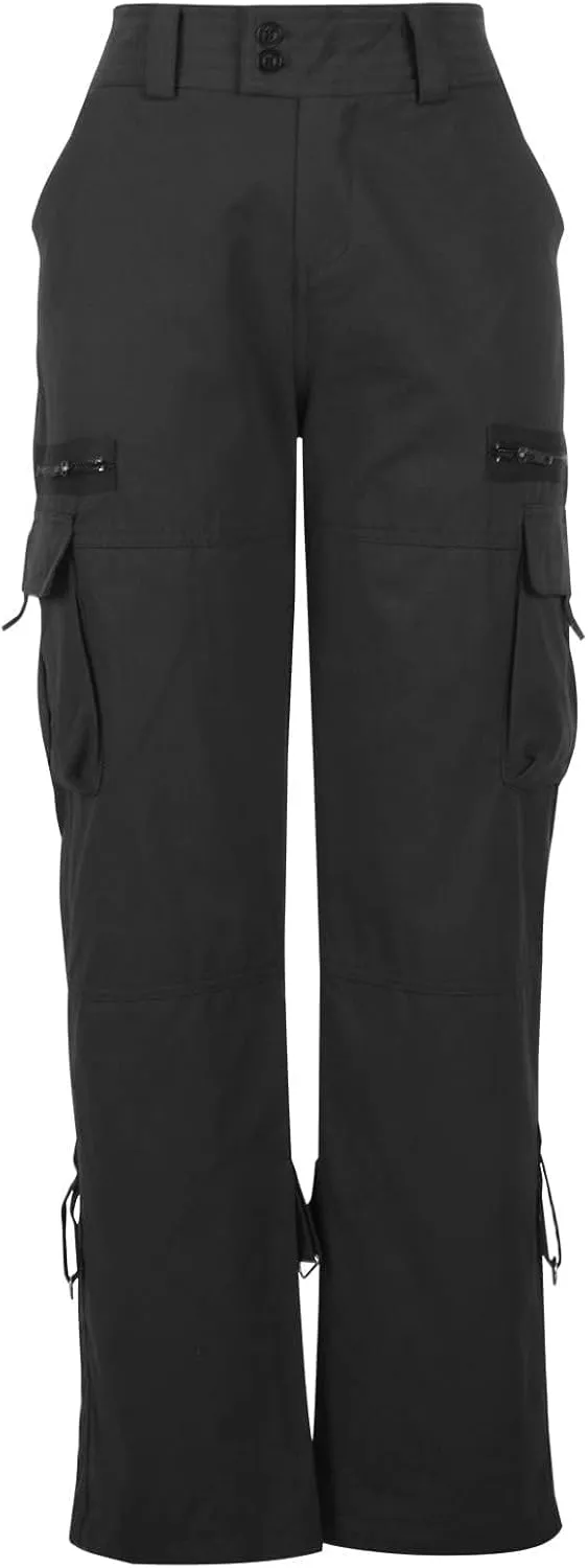 Women's Cargo Pants High Waisted Casual Wide Leg Pants Baggy Stretch Military Tactical Pants with Pockets
