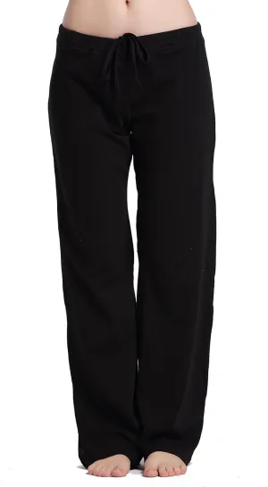 Womens Casual Stretch Cotton Pajama Pants Simple Lounge Pants