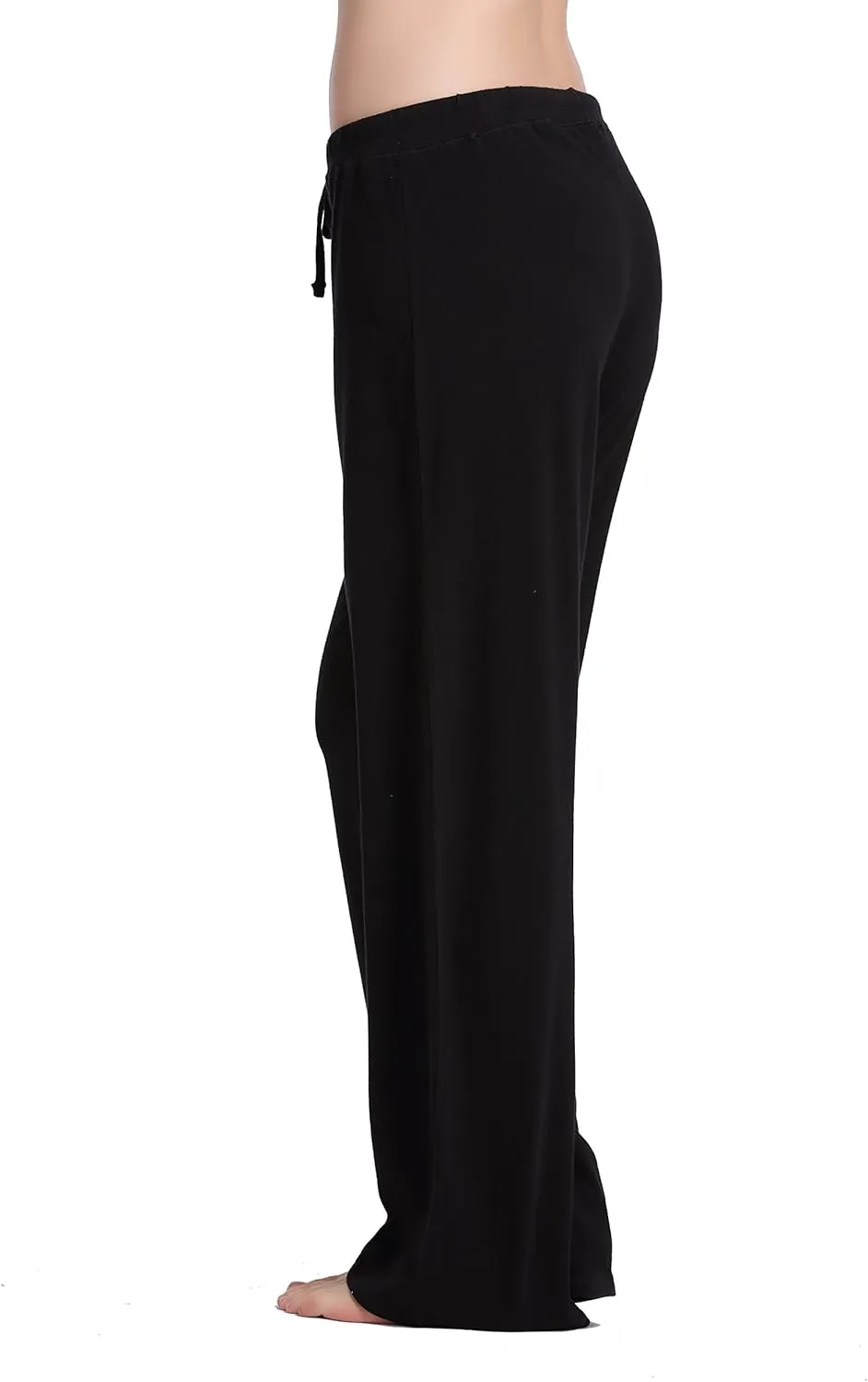 Womens Casual Stretch Cotton Pajama Pants Simple Lounge Pants