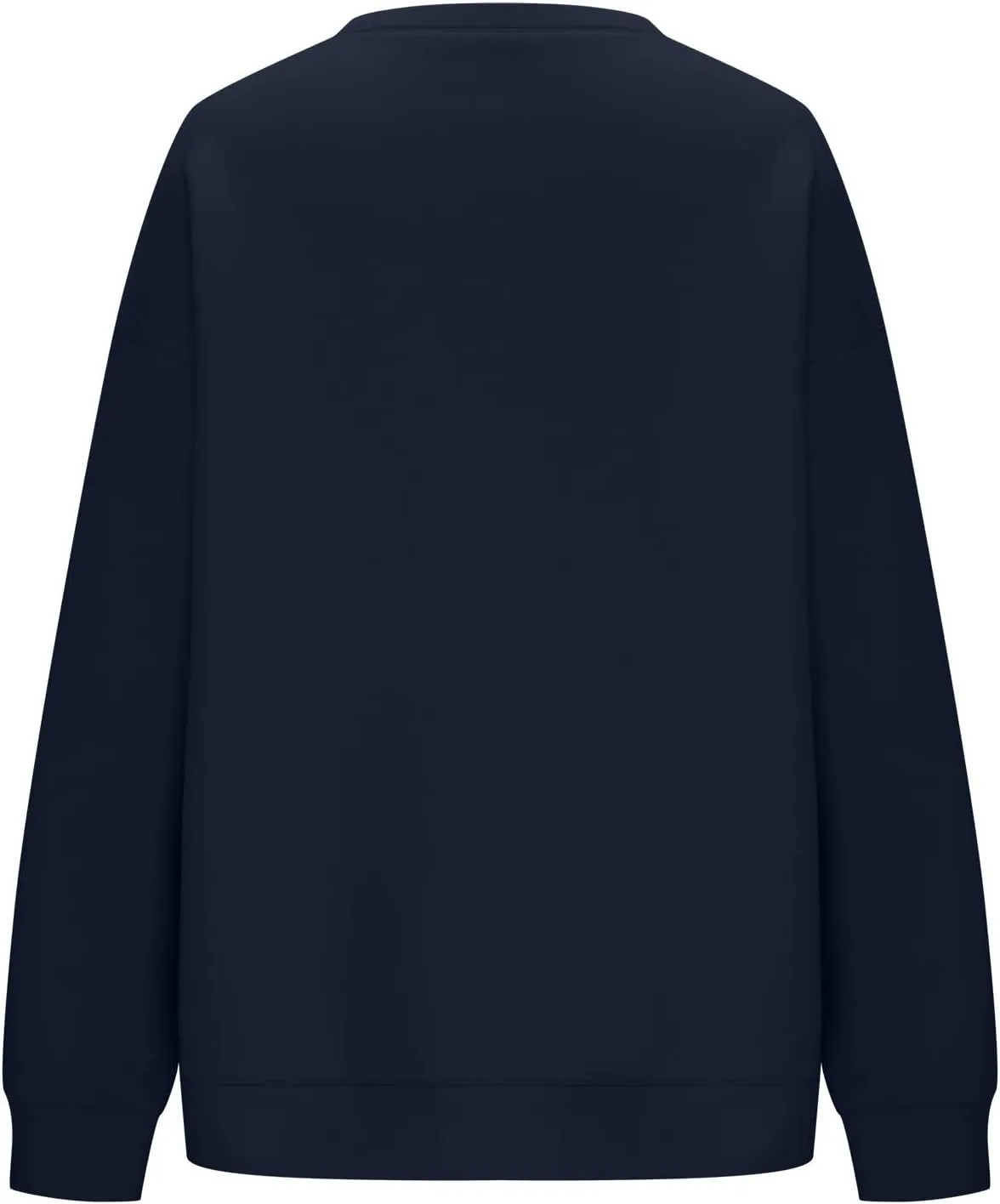 Womens Crewneck Sweatshirt Oversized Sweatshirt Fashion Long Sleeve Sweatshirt Casual Loose Pullover Solid Sweatshirt