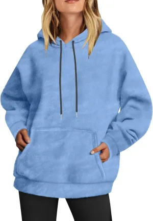Women'S Fashion Hoodies & Sweatshirts Long Sleeve Drawstring Hoodies Oversized Fall Tops Clothes Hoodie Women