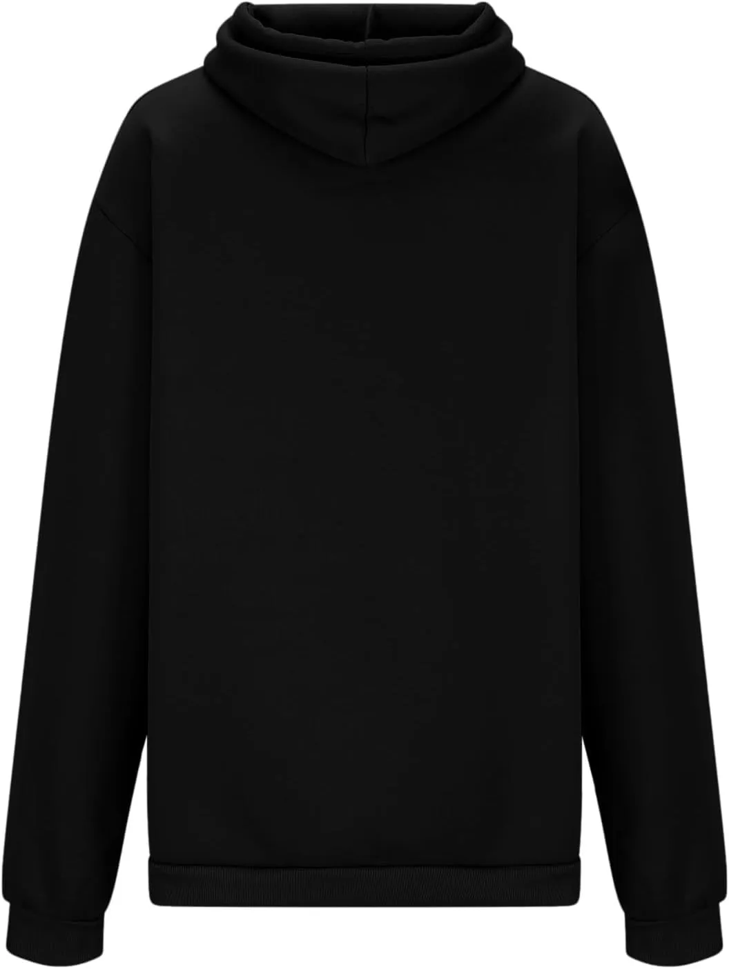 Women's Graphic Hoodies Heart Print Drawstring Long Sleeve Pocket Sweatshirt Casual Loose Fit Crewneck Pullover Tops