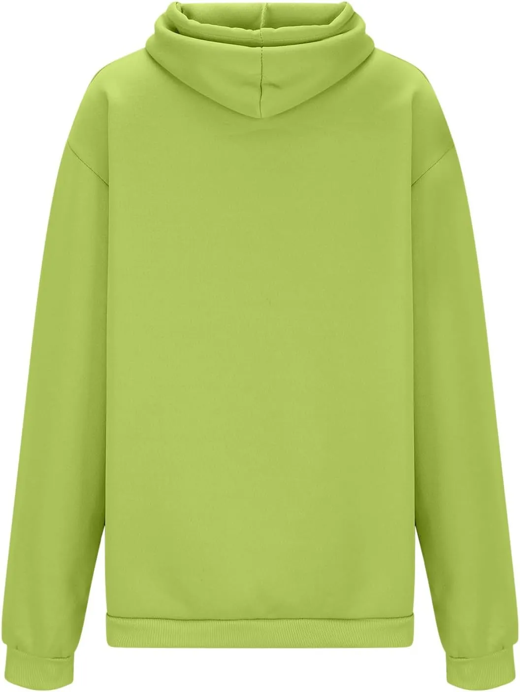 Women's Graphic Hoodies Heart Print Drawstring Long Sleeve Pocket Sweatshirt Casual Loose Fit Crewneck Pullover Tops