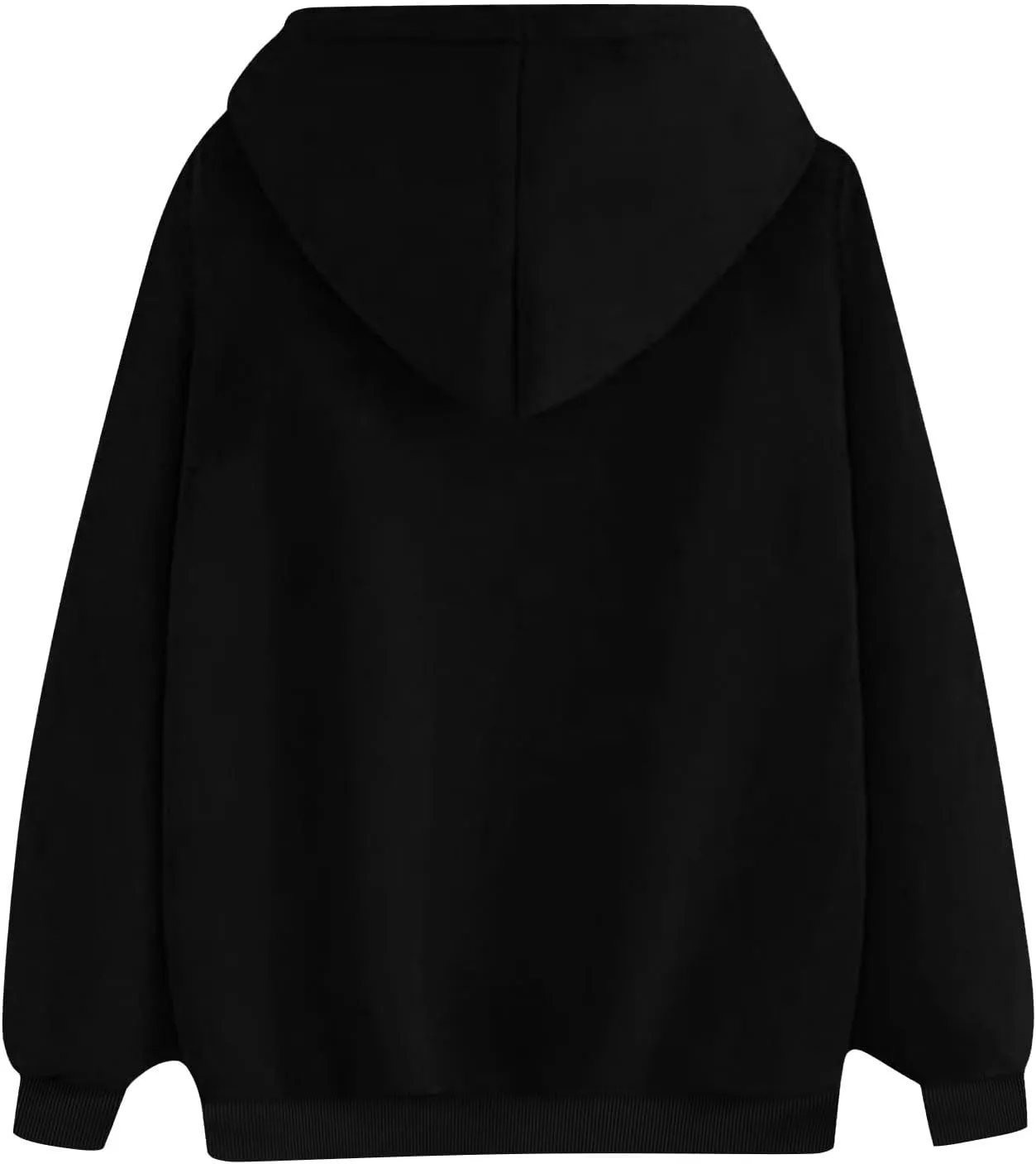 Women's Graphic Hoodies Heart Print Drawstring Long Sleeve Pocket Sweatshirt Casual Loose Fit Crewneck Pullover Tops