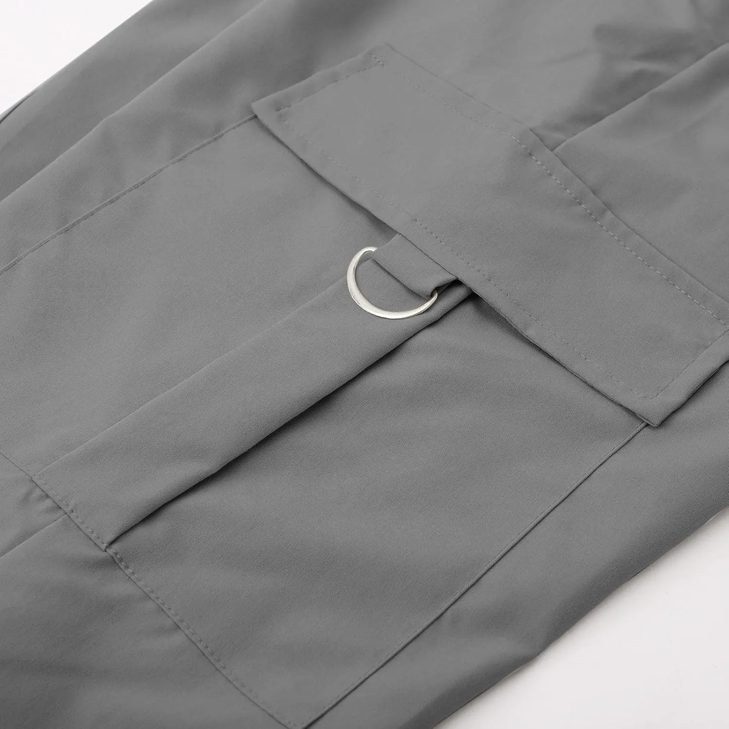 Women's Hiking Wide Leg Cargo Pants Lightweight Quick Dry Outdoor Buttons High Waisted Workout Pants with Pockets