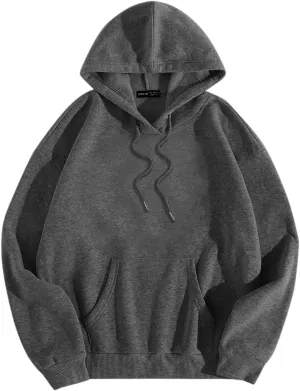 Women's Oversized Fleece Hoodies Basic Pullover Sweatshirt Fall Fashion 2024 Outfits Trendy Y2k Teens Preppy Clothes