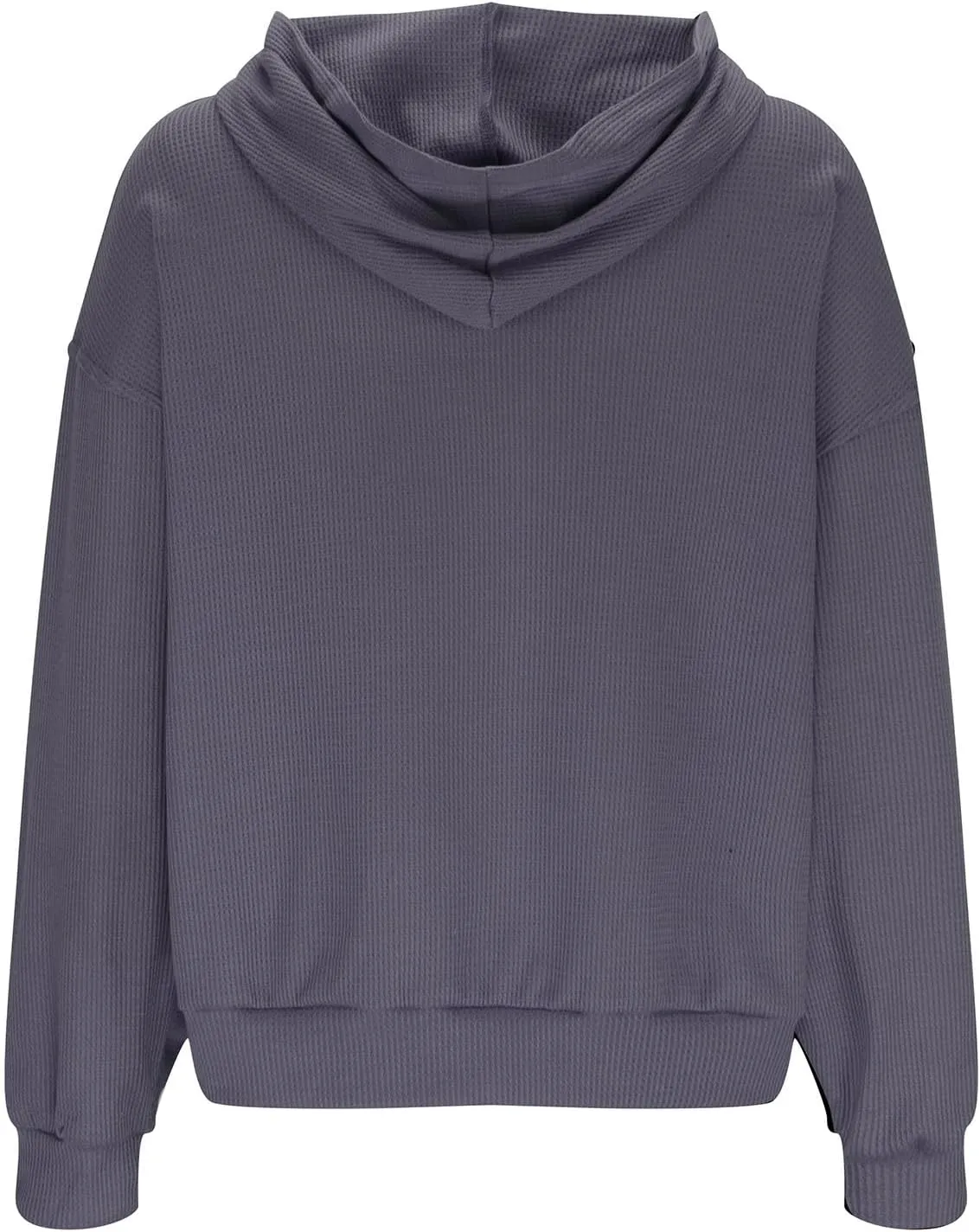 Womens Oversized Hoodies Fall Fashion 2023 Waffle Knit Long Sleeve Hooded Sweatshirt Casual Loose Pullover Sweaters