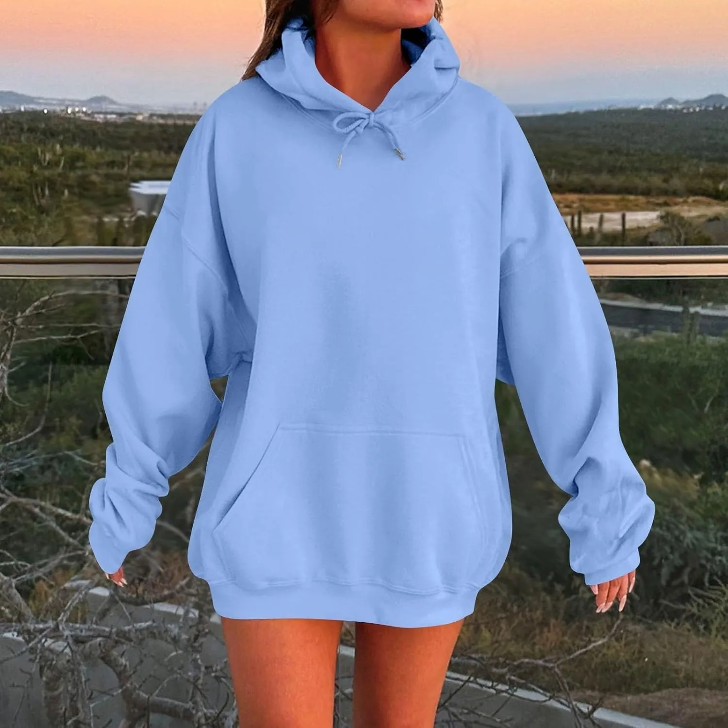 Womens Oversized Hoodies Winter Cotton Sweatshirts Pullover 2024 Fashion Tops Trendy Women Graphic Hoodies