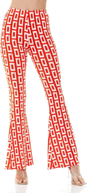 Women's Premium Flare Legging Yoga Pants Palazzo Pants Form Fitting Comfty High Waist Bell Bottom Pants