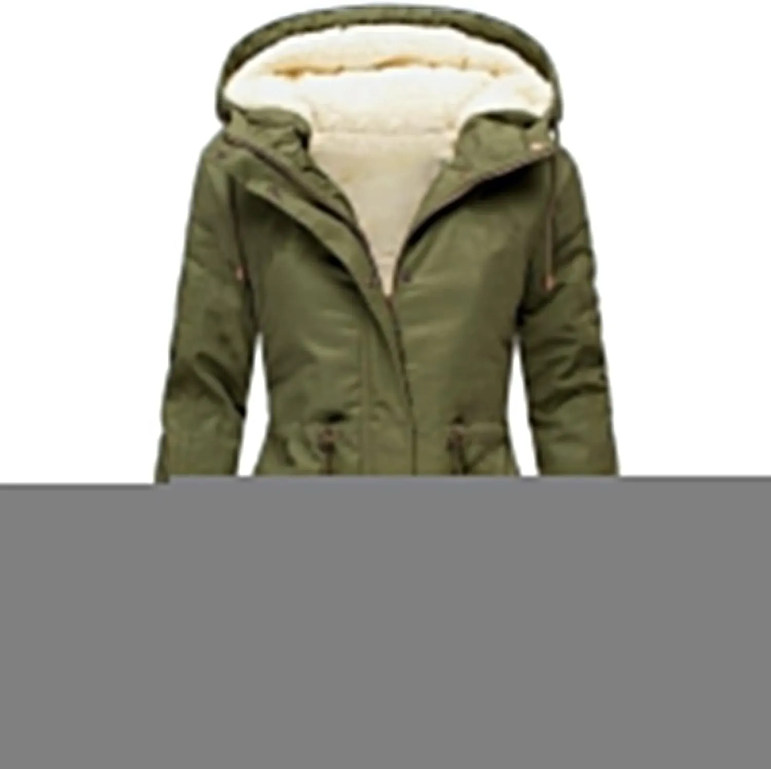 Womens Winter Casual Quilted Coat Loose Fit Long Sleeve Button Zip Overcoat Fashion Warm Fleece Jacket Padded Outwear