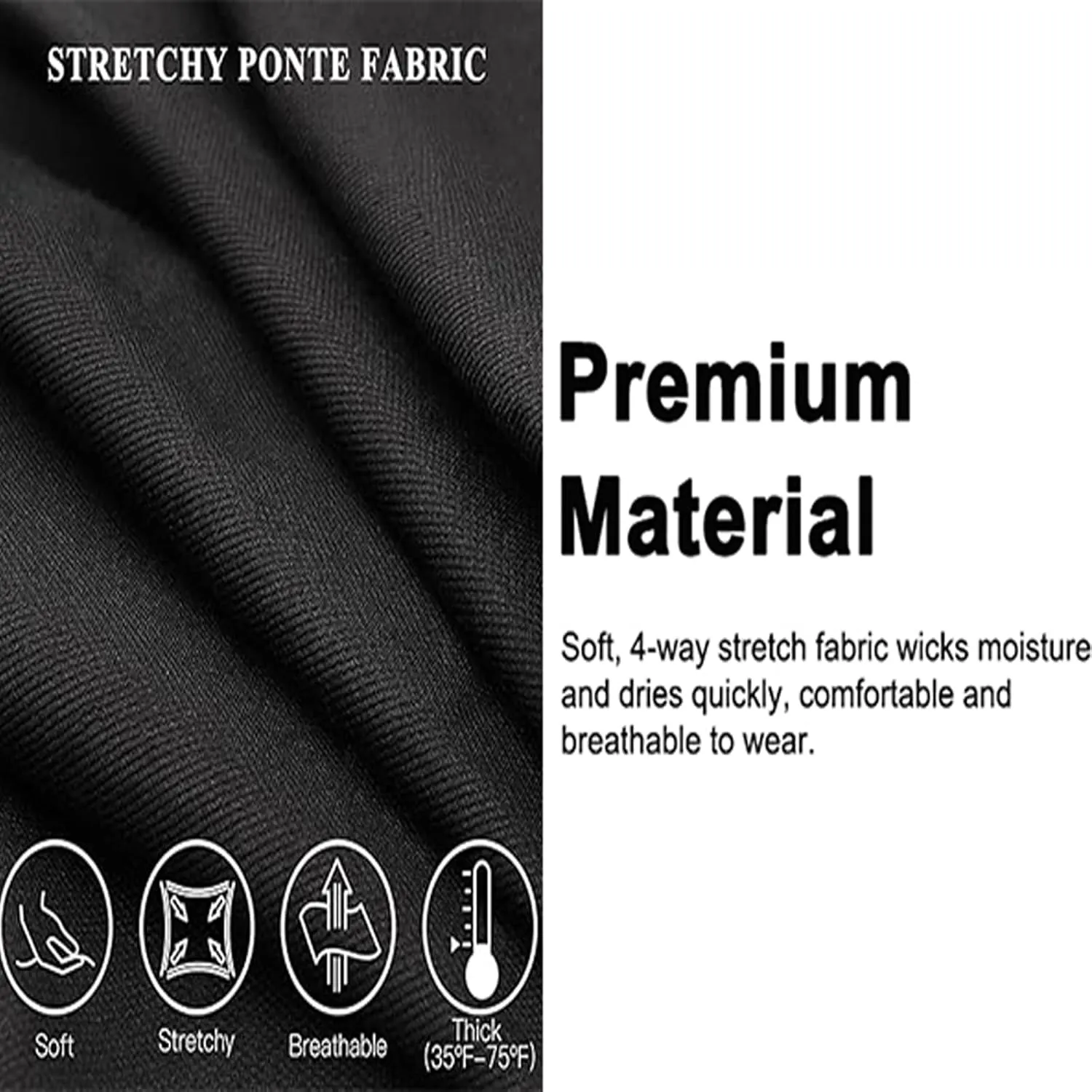 Womens Yoga Dress Pants Tretchy Pull On Straight Leg Business Casual Pants Dressy Slacks Dress Pants for Office Work