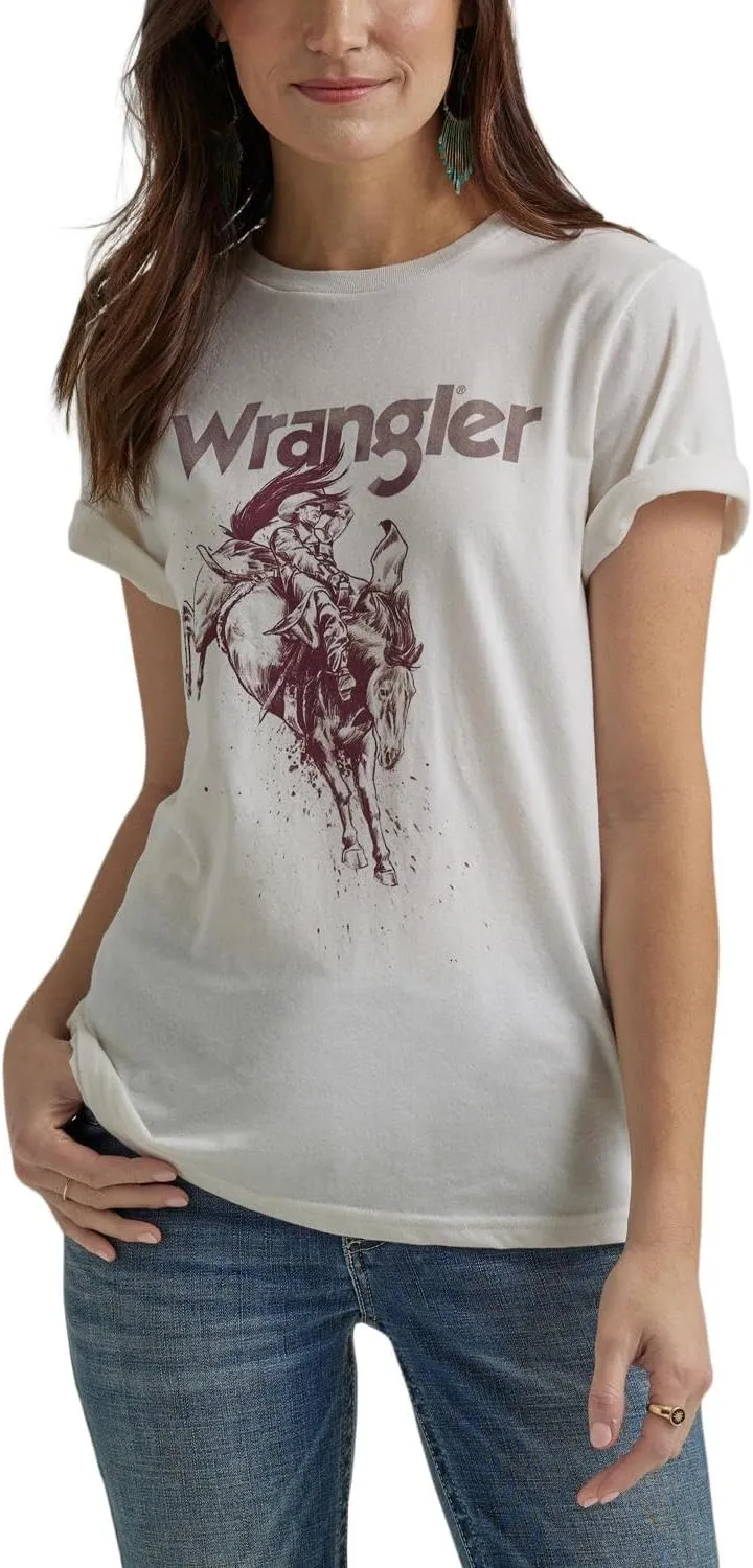 Wrangler Women's Western Retro Short-Sleeve Graphic T-Shirt