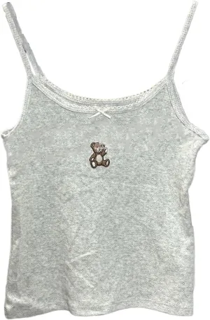Y2k Tank Top Crop Coquette Cami Women Graphic Cute Camisole Summer Spaghetti Strap Bow Tops