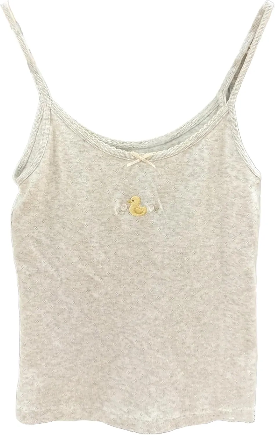 Y2k Tank Top Crop Coquette Cami Women Graphic Cute Camisole Summer Spaghetti Strap Bow Tops