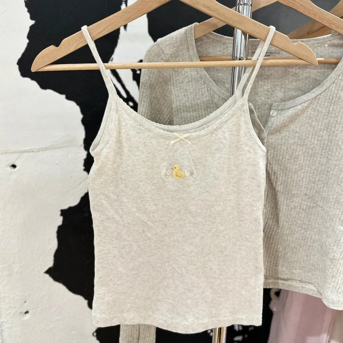 Y2k Tank Top Crop Coquette Cami Women Graphic Cute Camisole Summer Spaghetti Strap Bow Tops