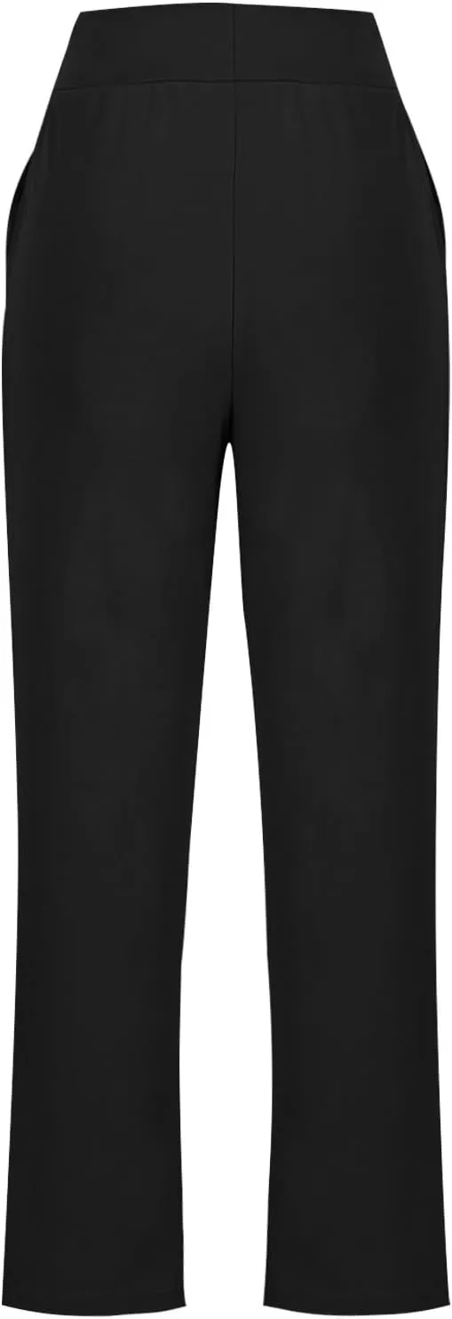 Yoga Pants for Women Casual Soft Stretch Yoga Sweats Pant Wide Leg Sweatpants High Waist Pajama Pants with Pocket