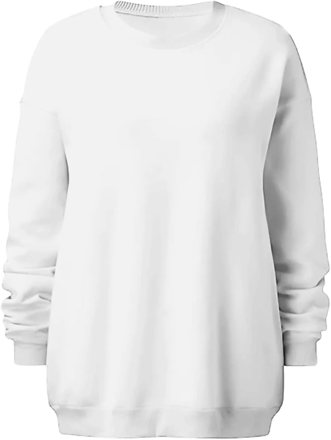 ZDRZK Oversized Sweatshirts For Women Fleece Hoodies Trendy 2023 Long Sleeve Crewneck Pullover Comfy Sweater y2k Clothes