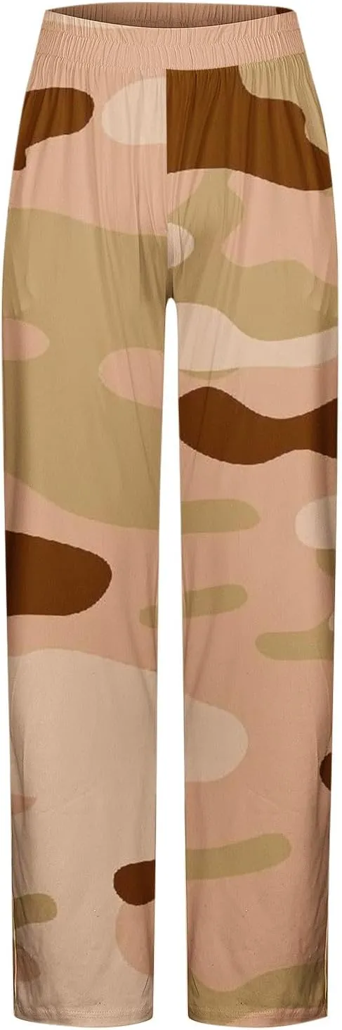 Zeiyignr Camo Lounge Pants for Men Lightweight Pjs Bottoms Soft Yoga Trousers Pajama Pants Sleepwear Bottom Pants with Pocket