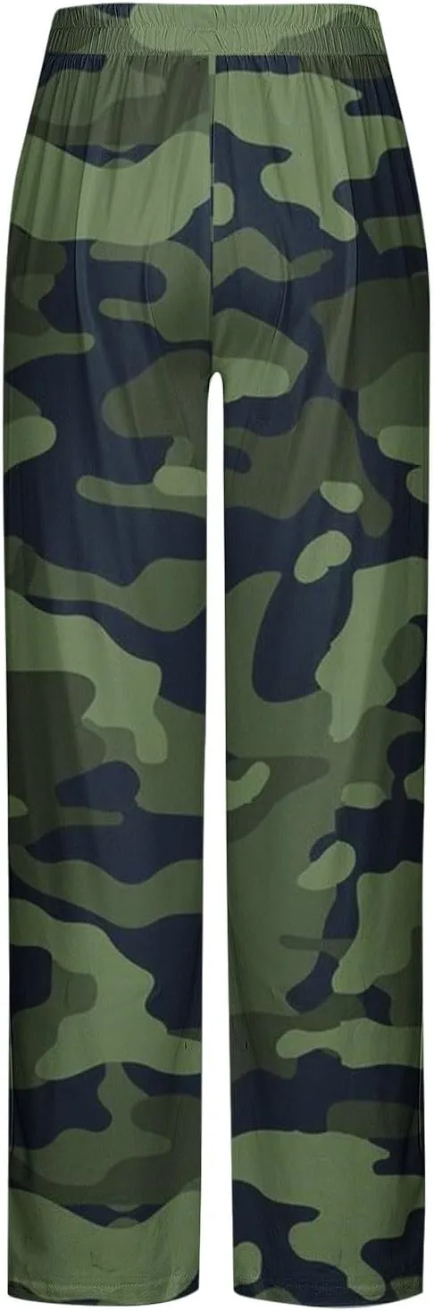 Zeiyignr Camo Lounge Pants for Men Lightweight Pjs Bottoms Soft Yoga Trousers Pajama Pants Sleepwear Bottom Pants with Pocket