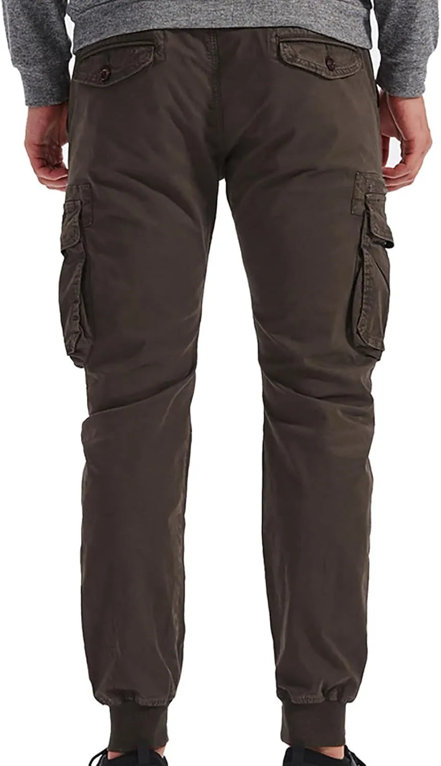 Zeiyignr Tactical Cargo Pants for Men Casual Work Hiking Sweatpants Joggers Outdoor Camping Fishing Trousers with Pockets