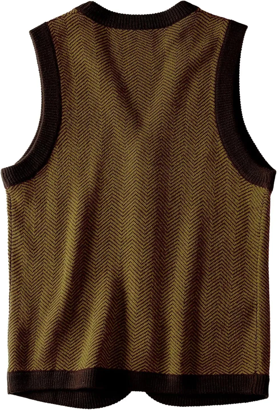 ZHILI Mens Sweater Vest Solid Knitted Lightweight Thermal Cardigan,DXL Big and Tall Vest
