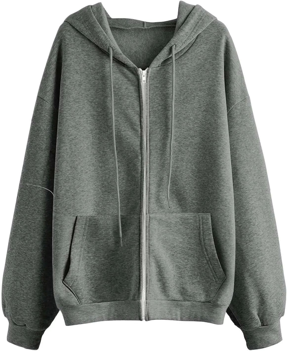 Zip Up Hoodies for Women Oversized Long Sleeve Sweatshirts Casual Y2K Fashion Jackets with Pockets 2024 Fall